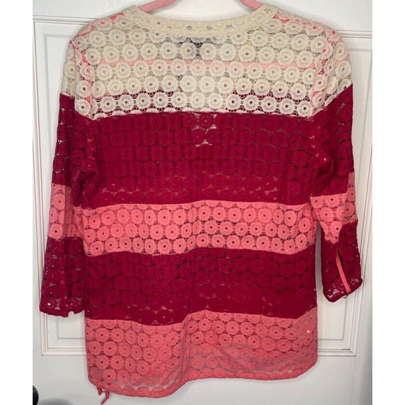 Tommy Bahama Women's Size S Crochet Lace Top Stretch Pullover Coverup - Picture 8 of 10